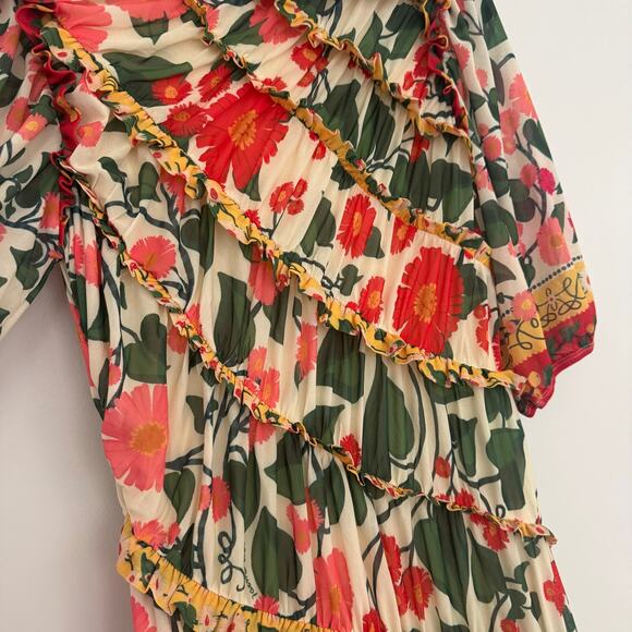 Farm Rio x Anthropologie Puff-Sleeve Fitted Mini Dress - Picture 5 of 9